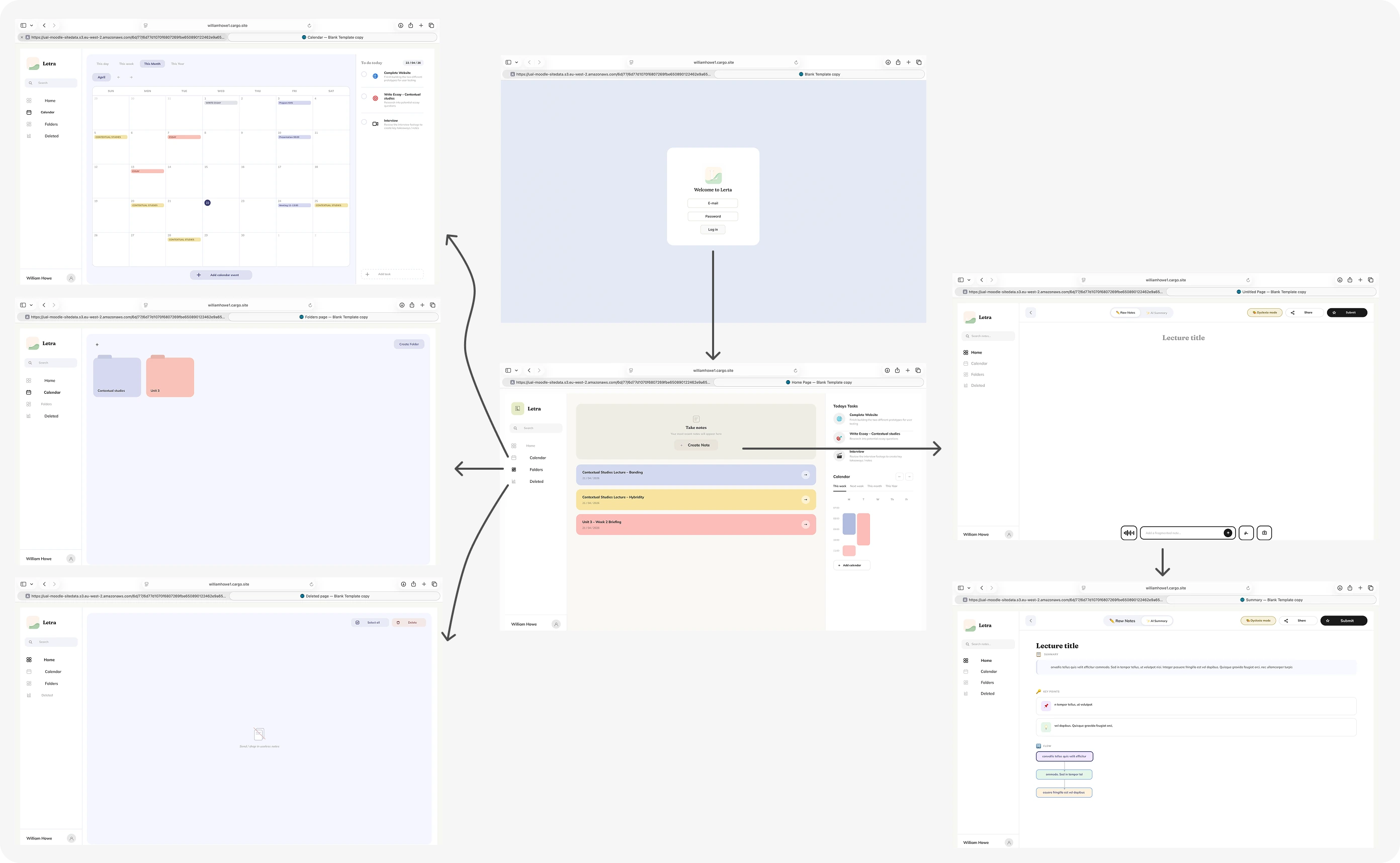 Mid-fidelity build — structured but clinical