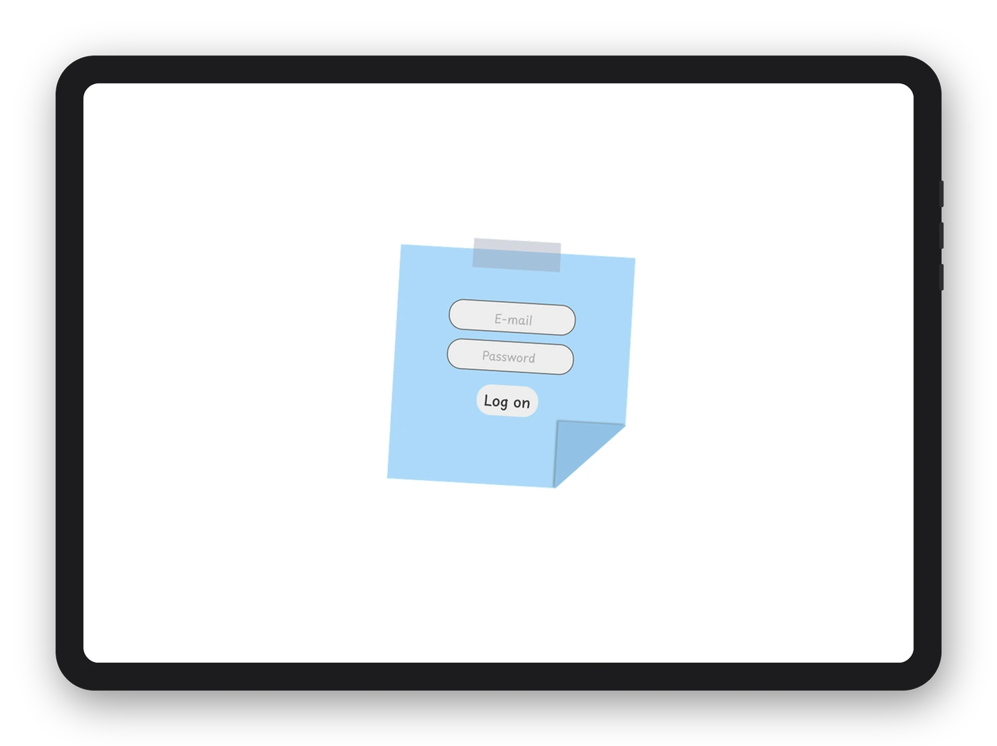 Login screen