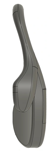 Outer face CAD view of the closed shell