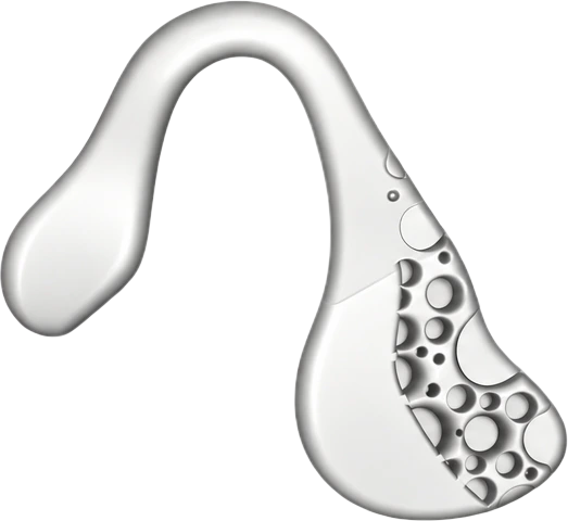 The earpiece in white