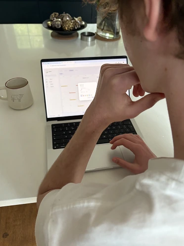 User testing session