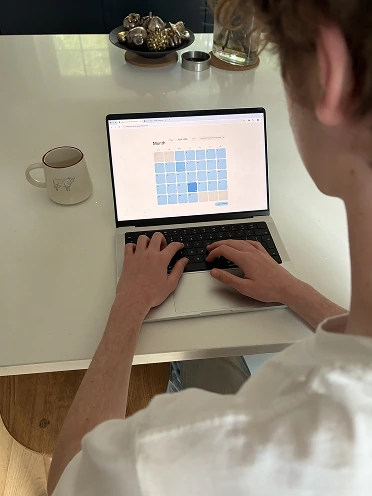 User testing session