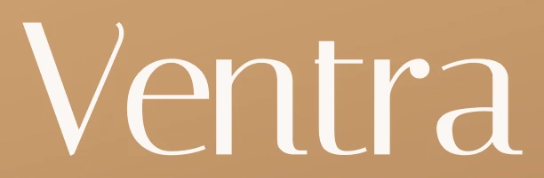 The Ventra wordmark set in a high-contrast serif with old-style proportions